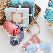 Turkish Beach Towels, 100% Cotton Quick Dry Sand Free Lightweight 35" x 67" Beach Towel price