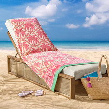 Oversized Beach Towel 40x72 Pink Palm Tree Tropical Cotton New Members Mark Beach Towel price