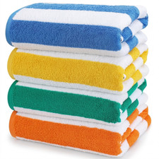 Cottonburg Towels Cabana Stripe Beach Towel 4 Pieces - Multicolor Beach Towel price