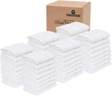 Value Pack White Bath Towel Lightweight Economy Grade Cotton Blend Spa Daily Use Beach Towel price