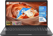 SGIN 15.6'' Laptop Quad Core Windows 11 Notebook 4GB RAM 128GB SSD FHD Display Laptop price