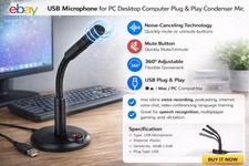 Computer Mini Condenser Microphone USB Stand Recording Mic For PC Desktop Laptop Computer Microphone price