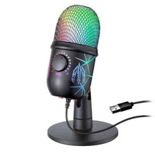 Gaming Microphone USB Computer Microphone for PC Mac PS4/5 Condenser Podcast RGB Computer Microphone price
