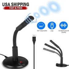 Computer Mini Condenser Microphone USB Stand Recording Mic For PC Desktop Laptop Computer Microphone price