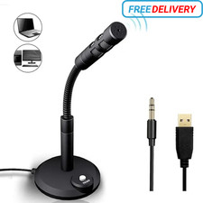 Computer Mini Condenser Microphone USB Stand Recording Mic For PC Desktop Laptop Computer Microphone price