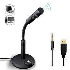 USB Desktop Microphone 3.5mm Omnidirectional PC Laptop Computer Mic for Computer Computer Microphone price