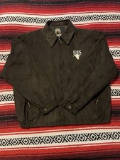 Weatherproof Ibis Golf Men's L Faux Suede Lined Bomber Jacket Brown Men's Raincoat price