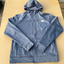 The North Face Full Zip Hoodie Mens Large Blue Casual Hiking Fleece Jacket Men's Raincoat price