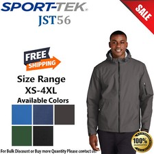 Sport-Tek Mens Long Sleeve Waterproof Insulated Jacket With Pockets JST56 Men's Raincoat price