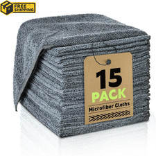 Microfiber Cleaning Cloths Bulk-15 Pack, Gray Microfiber Towels for Cars, Ultra Towel Machine price