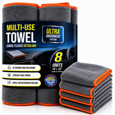 8-Pack Microfiber Car Detailing Towels 14x14 230 GSM Coral Fleece Lint-Free Towel Machine price