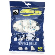 100 Pack Magic Tissue / Compressed Towel  Washcloths for Travel Camping Towel Machine price