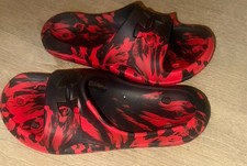 Under Armour UA B Locker V Camo Slides Sku: 6000215-001-6 Boys’ 6 Black-Red EUC Boys' Slippers & Sandals price