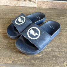 Vineyard Vines Blue Whale Logo Slide Sandals Slip-On Comfort Toddler Size 10/11 Boys' Slippers & Sandals price