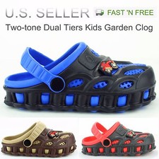 Garden Clogs Shoes For Boys Kids Toddler Slip-On Casual Two-tone Slipper Sandals Boys' Slippers & Sandals price