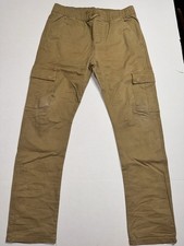 Cat & Jack Youth Boys Size 16 Tan Elastic Waist Drawstring Pants Leg Pockets Boys' Pants price