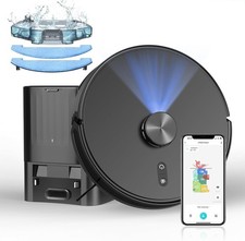 Robot Vacuum and Mop Combo with Self-Emptying Station (60-Day), LiDAR Navigation Robot Vacuums price