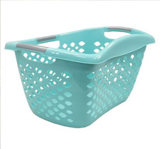 1.8 Bushel Hip Grip Plastic Laundry Basket, Teal, Adult / Tween Basket price
