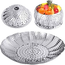 Folding Steamer Basket Stainless Steel Vegetable Steamer Insert Expandable for Basket price