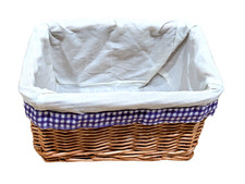 Small Wicker Basket with Cloth Liner Basket price