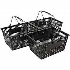 NEW Shopping Basket Set set of 3 black Basket price