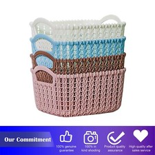 4 Pcs Weave Basket Storage Organizer Bins Portable Stackable Weave Storage Boxes Basket price