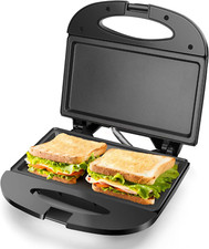 Compact Sandwich Maker Non-Stick Deep Grid for Eggs Ham Steaks Personal Grill Sandwich Makers price