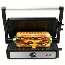 850W Panini Press & Sandwich Maker, Indoor Grill with 180° Flat Opening Sandwich Makers price