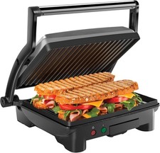 IMUSA PANINI PRESS SANDWICH MAKER Ceramic Nonstick Plates Stainless Steel 12x10" Sandwich Makers price