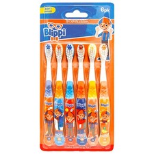 Blippi Toothbrush Set of 6 Pack Soft Bristle Toothbrushes for Toddlers Ages 2... Baby Toothbrush price