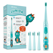 Electric Toothbrush for Kids & Timer and 3 Brush Heads Sonic Smart Rechargeable Baby Toothbrush price