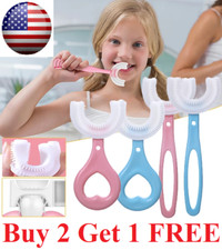 Children Kids Toothbrush 360° U-shaped Brush Oral Teeth Cleaner Baby 2-12 Year Baby Toothbrush price