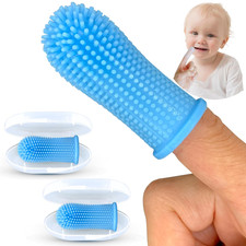 Itsy Bitsy Baby Toothbrush, Paediatrician Recommended, Silicone- Blue Baby Toothbrush price