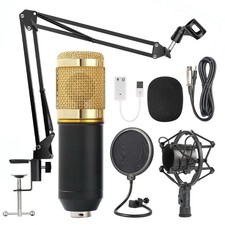 Microphone Podcast Equipment, Studio Recording & Broadcasting Mic with  Stand, Studio Microphone price