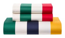 Hudson's Bay Duvet Cover Set Multi Stripe Cotton Bedding Luxury 3 Pcs 1 Pack NWT Duvet Cover Set price