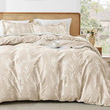 Duvet Cover Queen Size, Reversible Floral Beige Duvet Cover Set with Zipper Clos Duvet Cover Set price