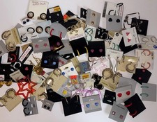 NEW Wholesale Resell Lot 100 Pairs Women’s Fashion Pierced Earrings on Cards Costume Earrings price