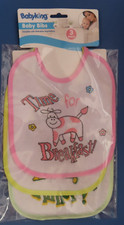 Babyking  3 pack of Baby Bibs  Breakfast, Lunch, Dinner Bibs  #BK36100  NEW Feeding Bib price