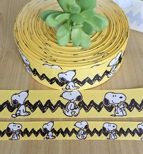 3/8, 5/8, 7/8, 1.5 & 3" (1 YD) Snoopy Grosgrain Ribbon Peanuts Flat Back Add On Ribbons price