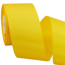 TONIFUL 2 Inch x 25 Yards Wide Gold Yellow Satin Ribbon 2 inch wide, Ribbons price