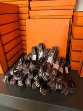 Various Length HERMES Bolduc Brown Ribbons - 33" to 200" Inches - 100% AUTHENTIC Ribbons price