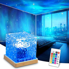 Northern Lights Projector Galaxy Lamp 16 Color LED Mood Light Remote Ocean Wave Projector Remote price