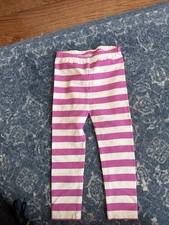 Hanna Andersson Toddler Girl Size 3T  Pink  & White Striped Pajama Pants Baby Pajamas price