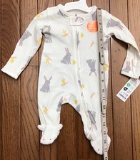 New Carters Baby Animal Bunny Newborn Sleeper Baby Pajamas Full Zip One Piece Baby Pajamas price