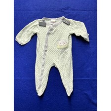 Celestial Baby Absorba Footed Sleeper 6-9M Green Star Bunny Rabbit Pajamas Baby Pajamas price