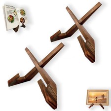 Eryzcas 2 Pcs Cookbook Holder Stands,Wooden Recipe Book Holder Stand, Premium... Book Holder / Stand price