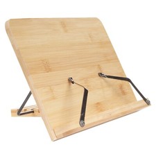 Universal Bamboo Book Stand, for Cookbooks, Reading, Cell Phone, Art, Music Book Holder / Stand price