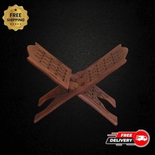 Hand Carved Wooden Folding Book Stand Rehal Antique Style Display Holder Art Book Holder / Stand price