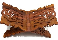 Holybook Holder Stand Unique Holidays Gift Rihal Rehal Rail Wooden Carved 15"x7" Book Holder / Stand price