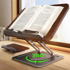 Book Stand for Reading, Adjustable Book Holder with 360°Rotating Bases, Ergonomi Book Holder / Stand price